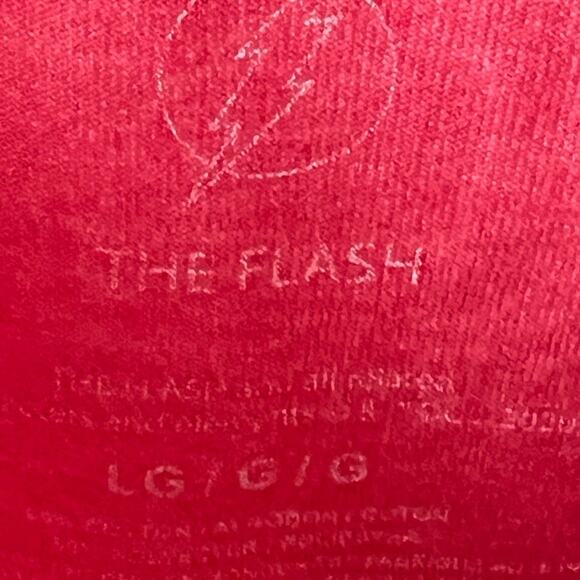 The Flash Graphic T-Shirt Boys Size Large Red Gold - Picture 3 of 4